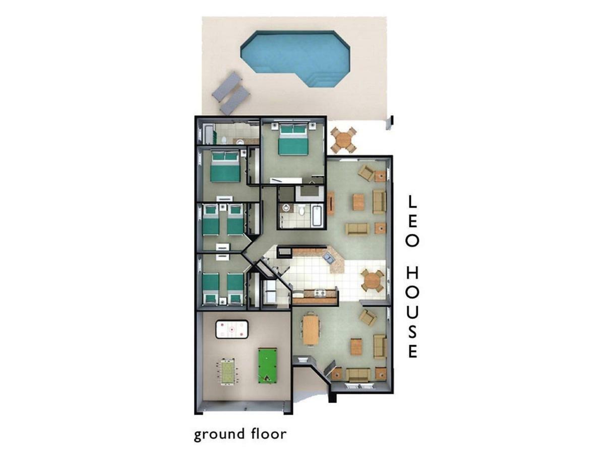 Spacious Villa With Private Pool - No Carpet - Disney Area Кисими Екстериор снимка
